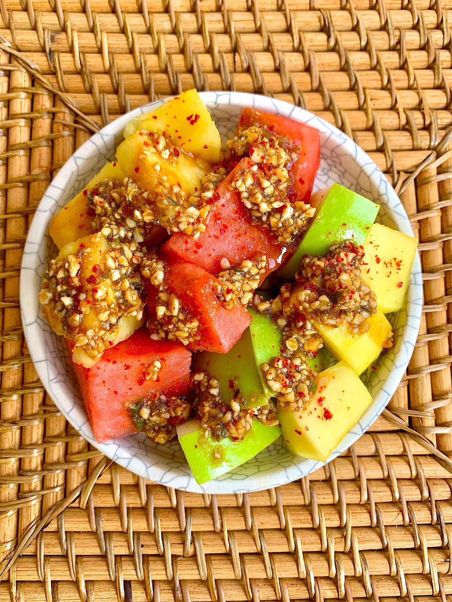 Rujak Buah with Chili Lime Cashews at Instagram Live