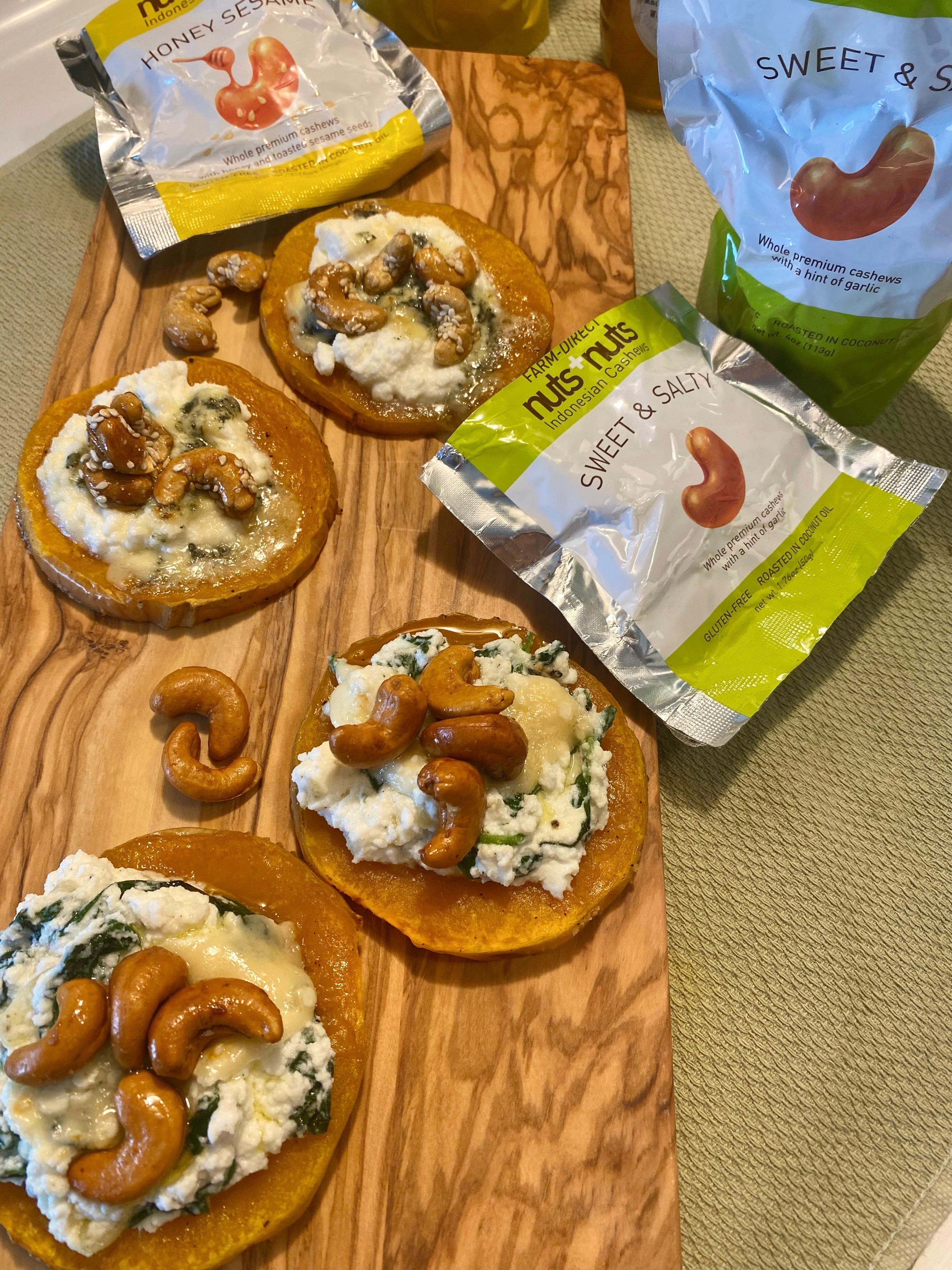 Cheesy Crunchy Butternut Squash Slices