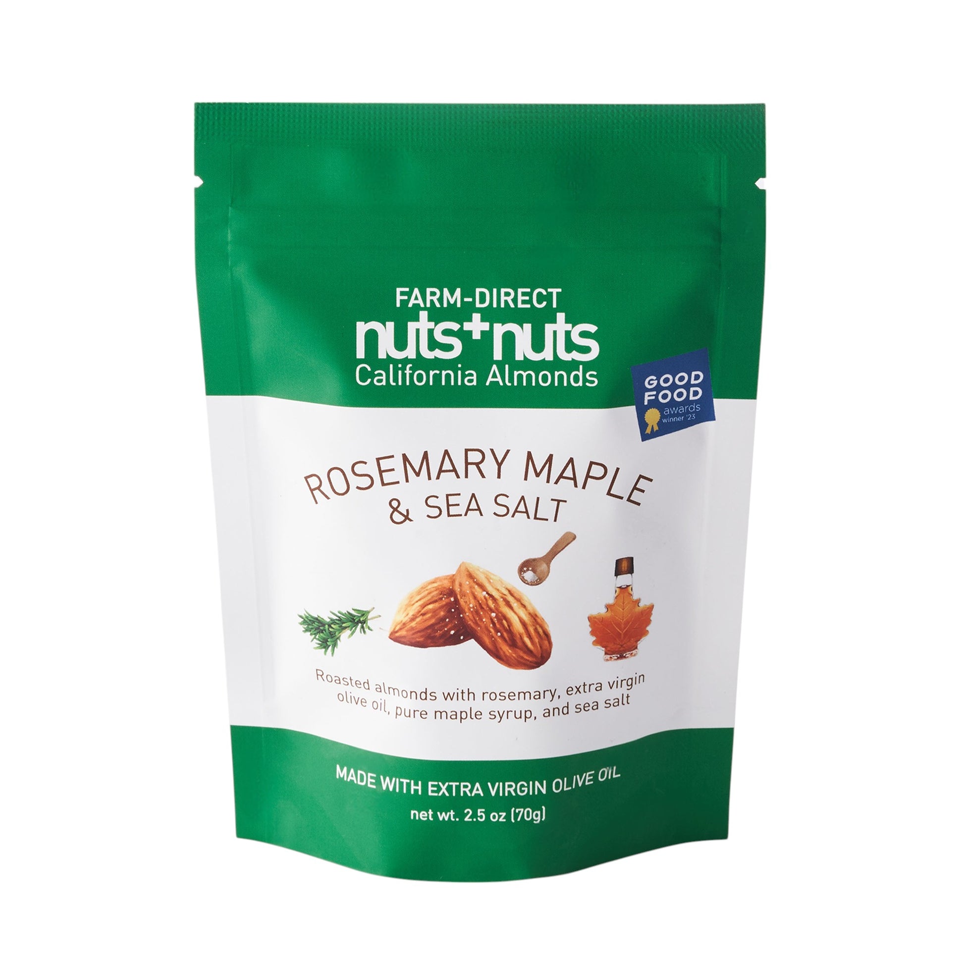 Roasted California Almonds with Maple Rosemary Sea Salt