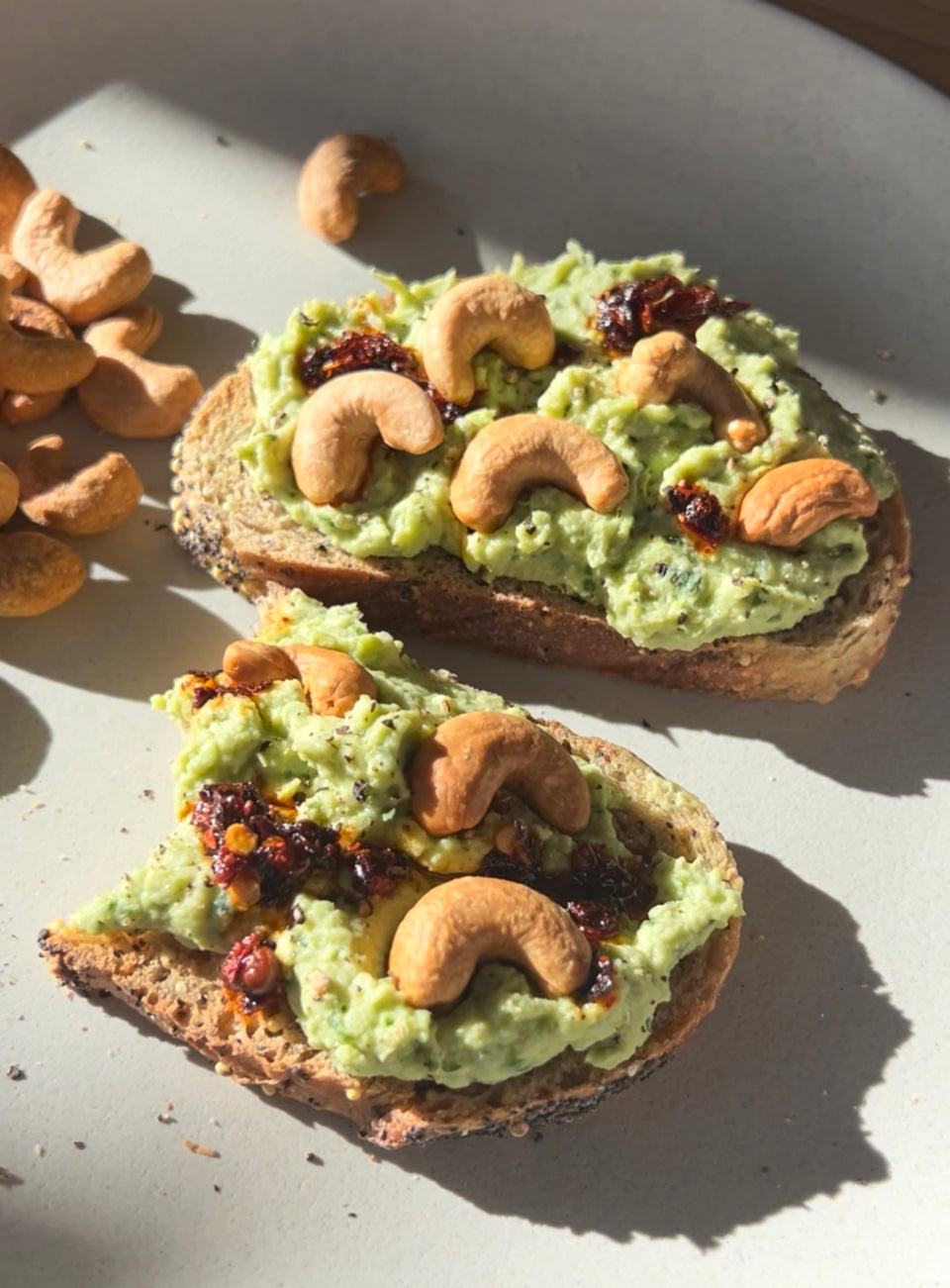 Edamame Spread with Lightly Salted Cashews