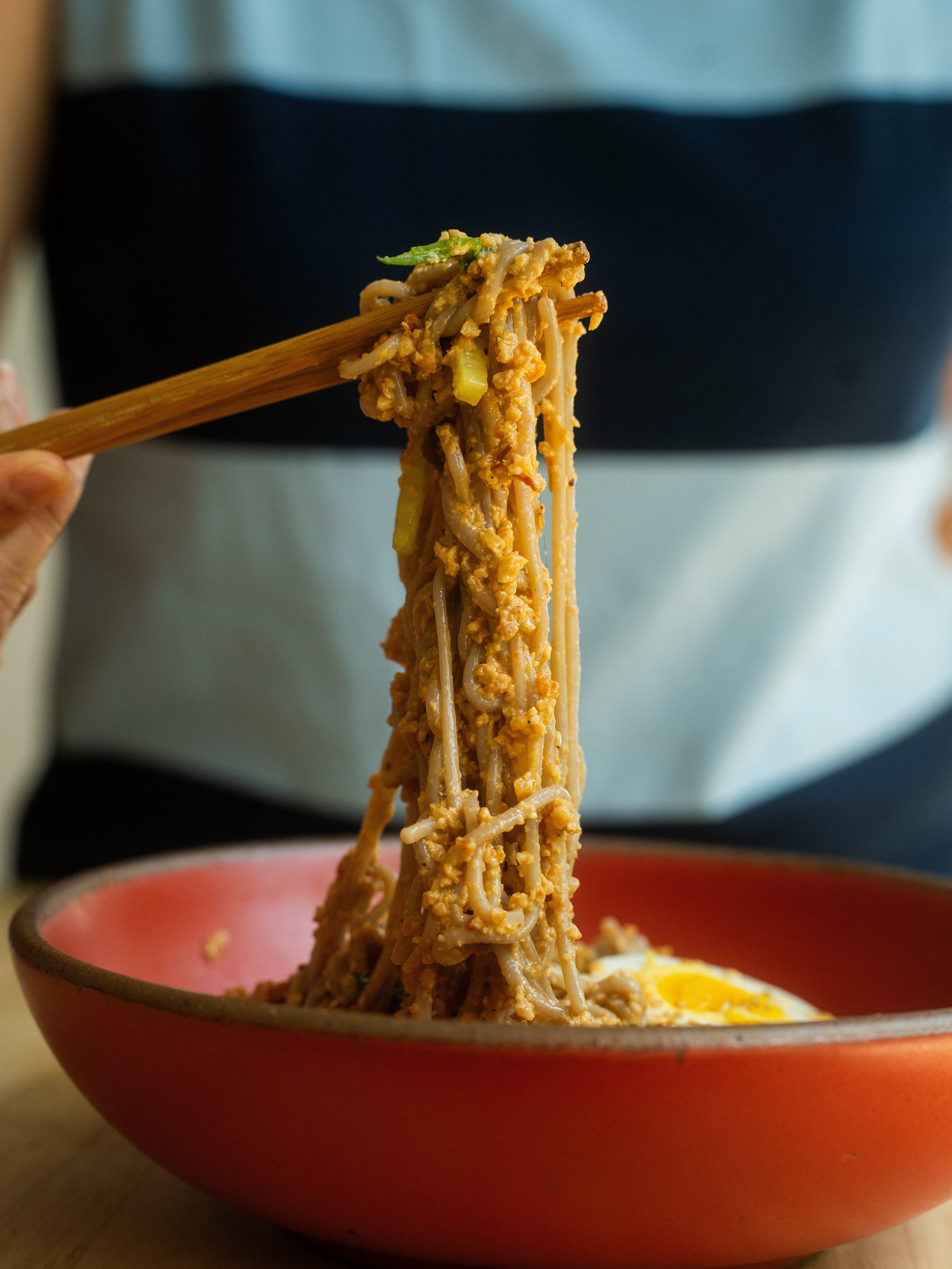 Cold Spicy Summer Noodles with Chili Lime Cashews