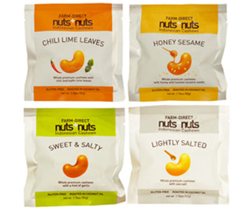 Assorted Flavored Cashew Snack Pack Bundle
