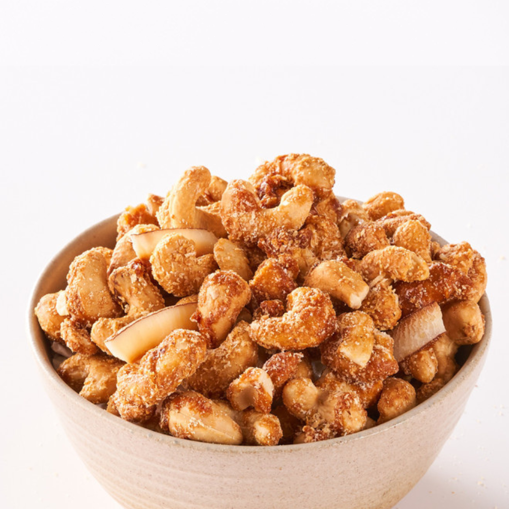 palm sugar coconut Indonesian Palm Sugar Cashews with Coconut Chips 1 lb – Nuts+Nuts
