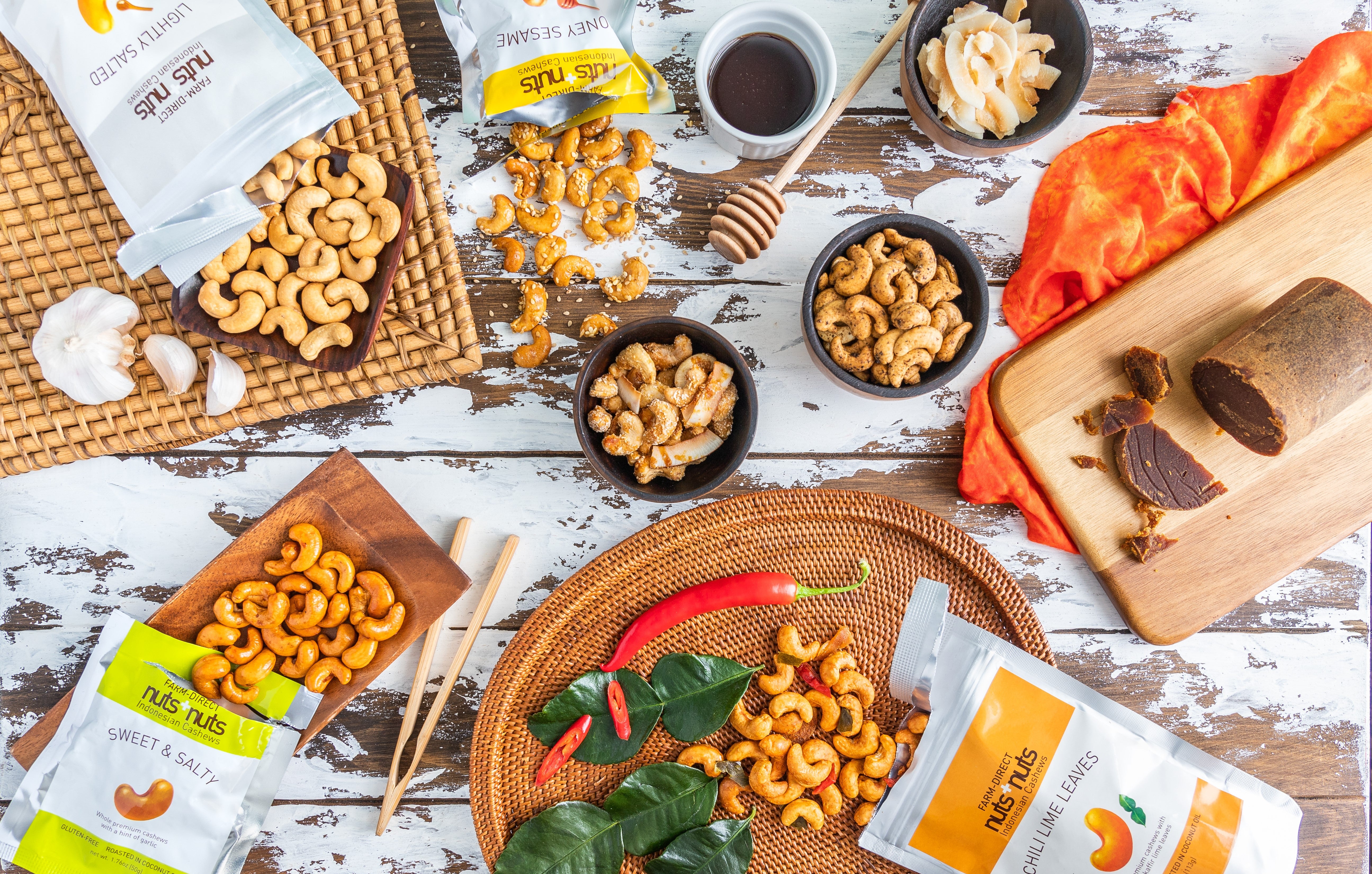 Assorted Flavored Cashew Snack Pack Bundle